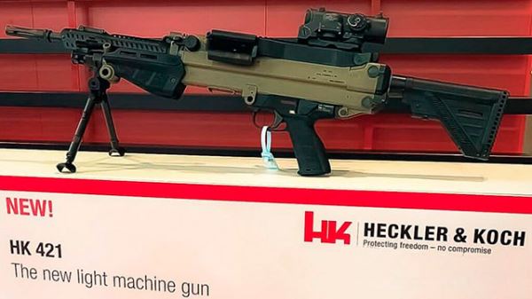 Новый пулемёт HK421 от Heckler & Koch